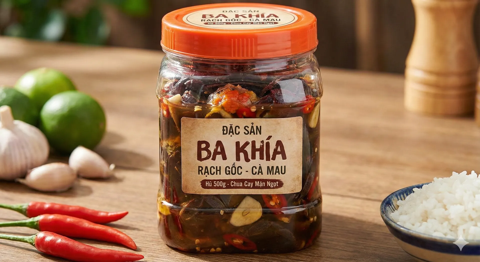 Ba Khía Rạch Gốc (Hũ 500g)