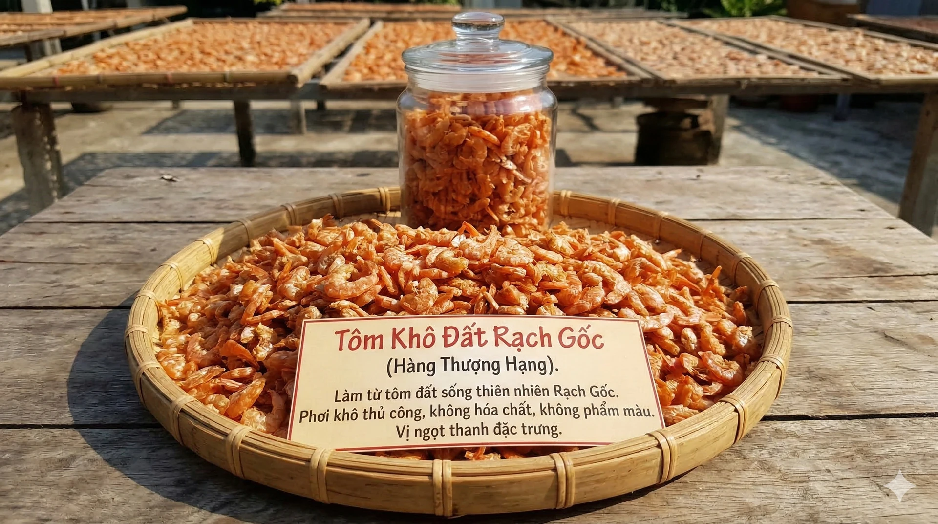 Sun-Dried Wild Shrimp from Rach Goc