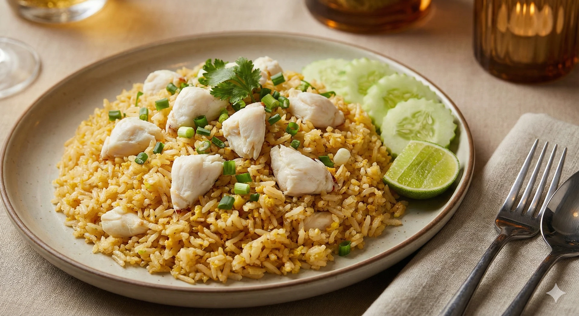 Golden Vietnamese Crab Fried Rice