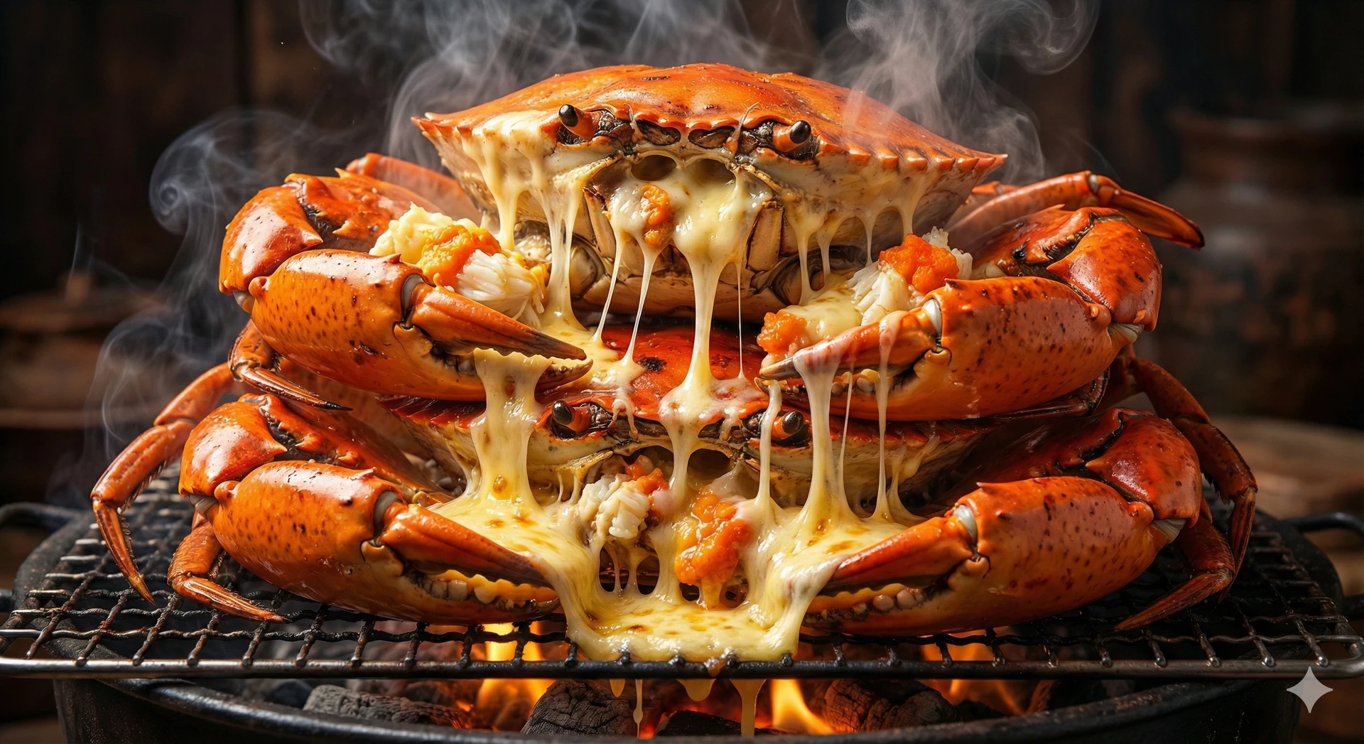 Cua nướng phô mai béo ngậy