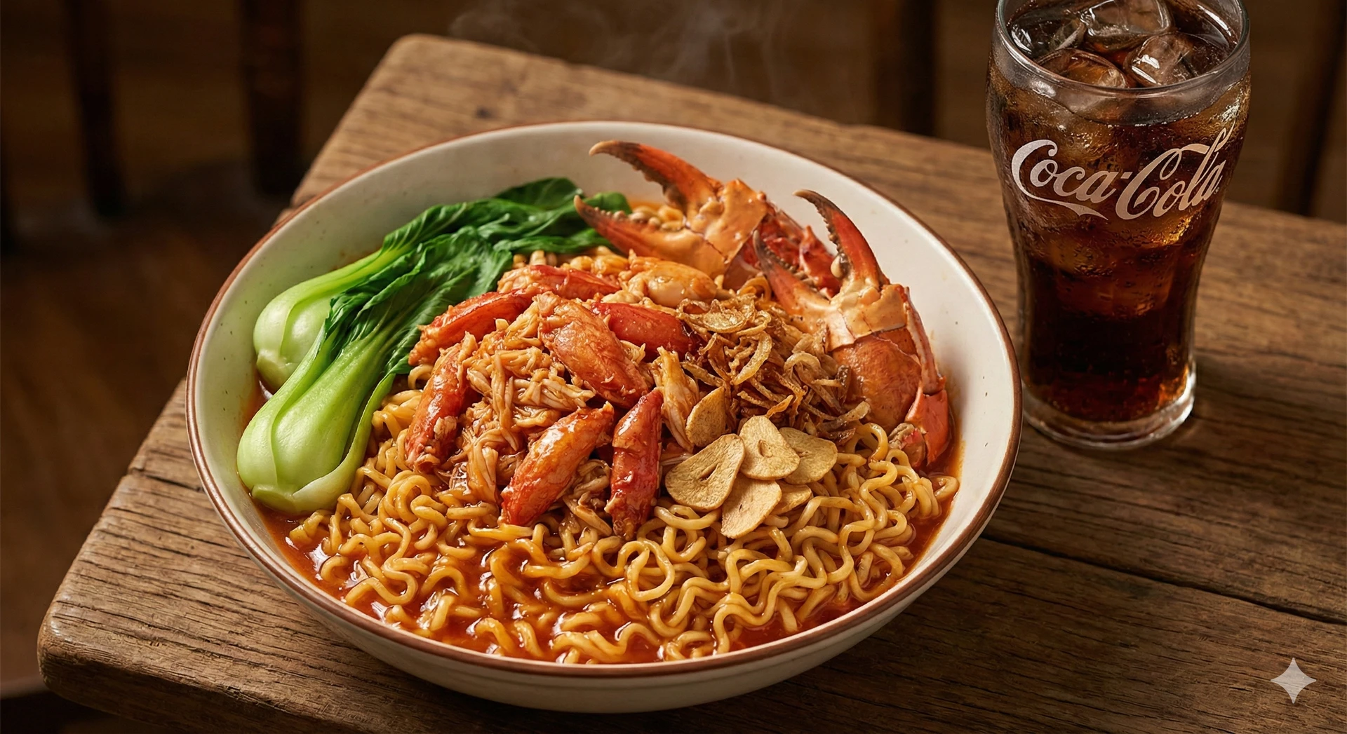 Thành phẩm Mì Trộn Cua Cà Mau sốt muối ớt cay nồng