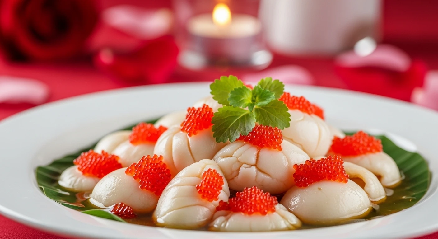 Cô gái xinh đẹp thưởng thức món ngon hấp dẫn