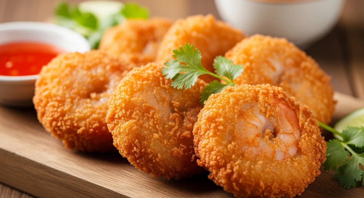 Chả tôm giã tay dai giòn, hấp dẫn