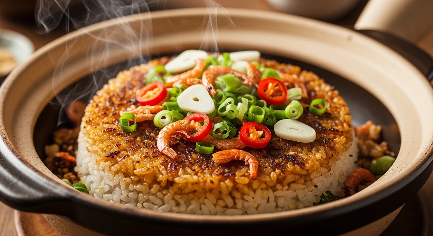 Claypot Fried Rice with Dried Shrimp