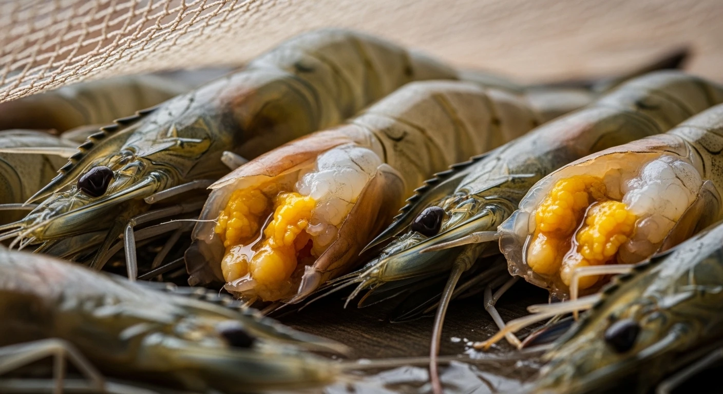 Fat Shellfish Is Sucking the Rich Fat from Shrimp Heads Actually Good for a Child's ...