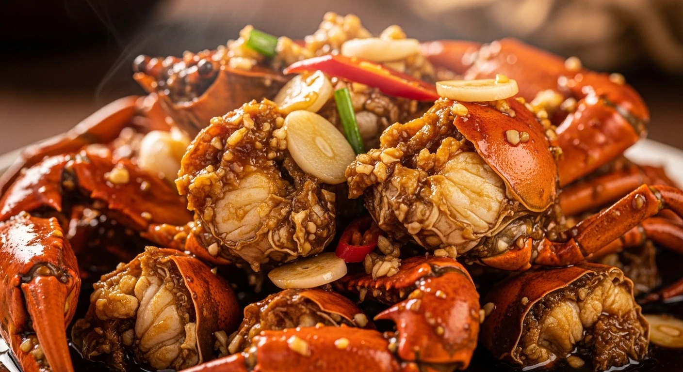 Ghẹ rim nước mắm đường tỏi thơm lừng, hấp dẫn