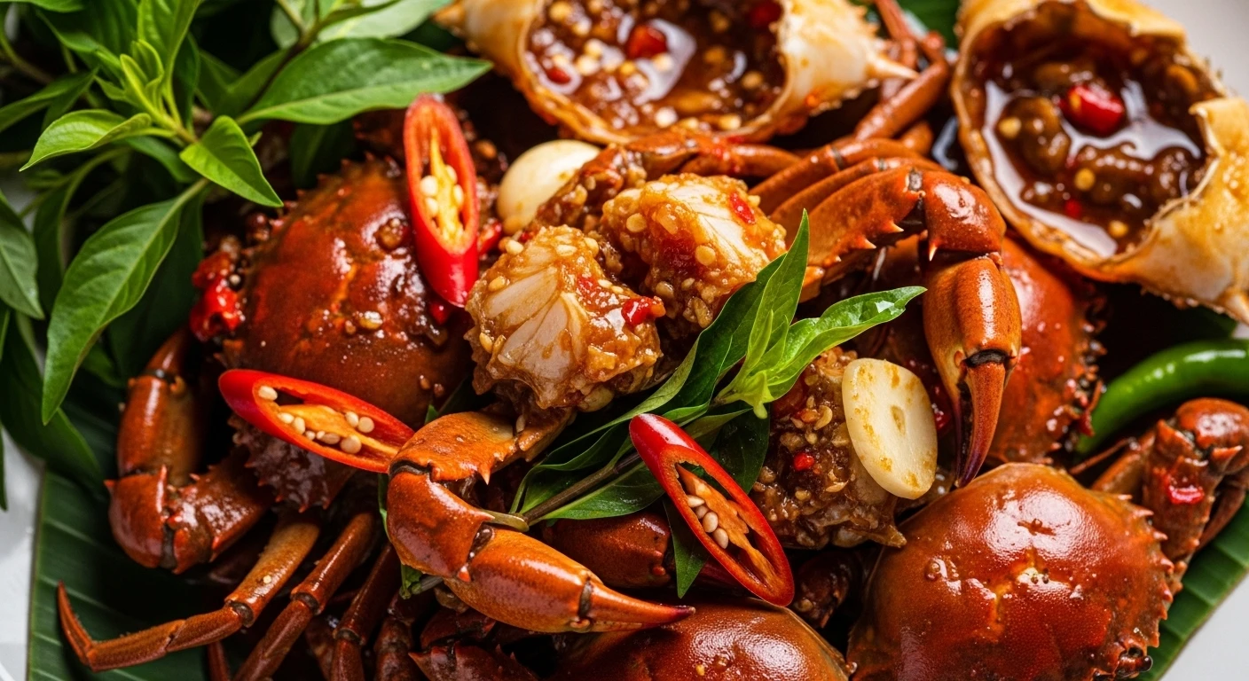 Món mắm ba khía được bày biện hấp dẫn