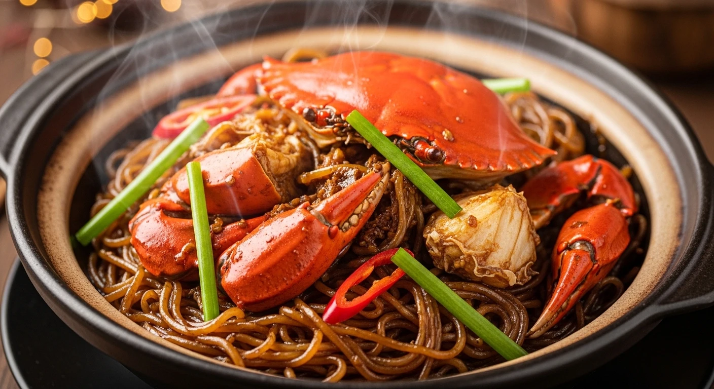 Miến Xào Cua Nồi Đất thơm ngon, hấp dẫn