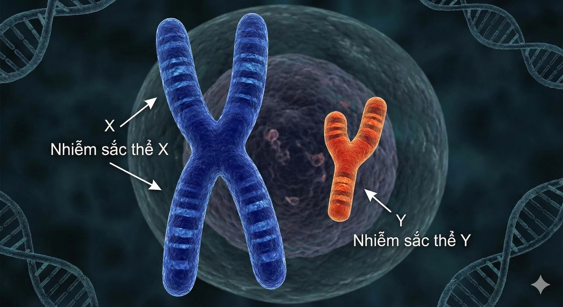 Hình ảnh minh họa nhiễm sắc thể giới tính X và Y