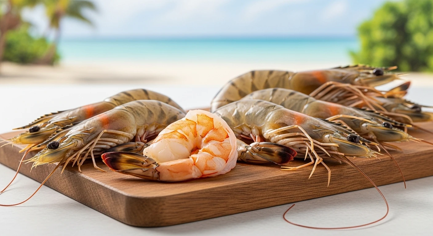 Tôm sú Cà Mau tươi ngon, giàu Omega-3