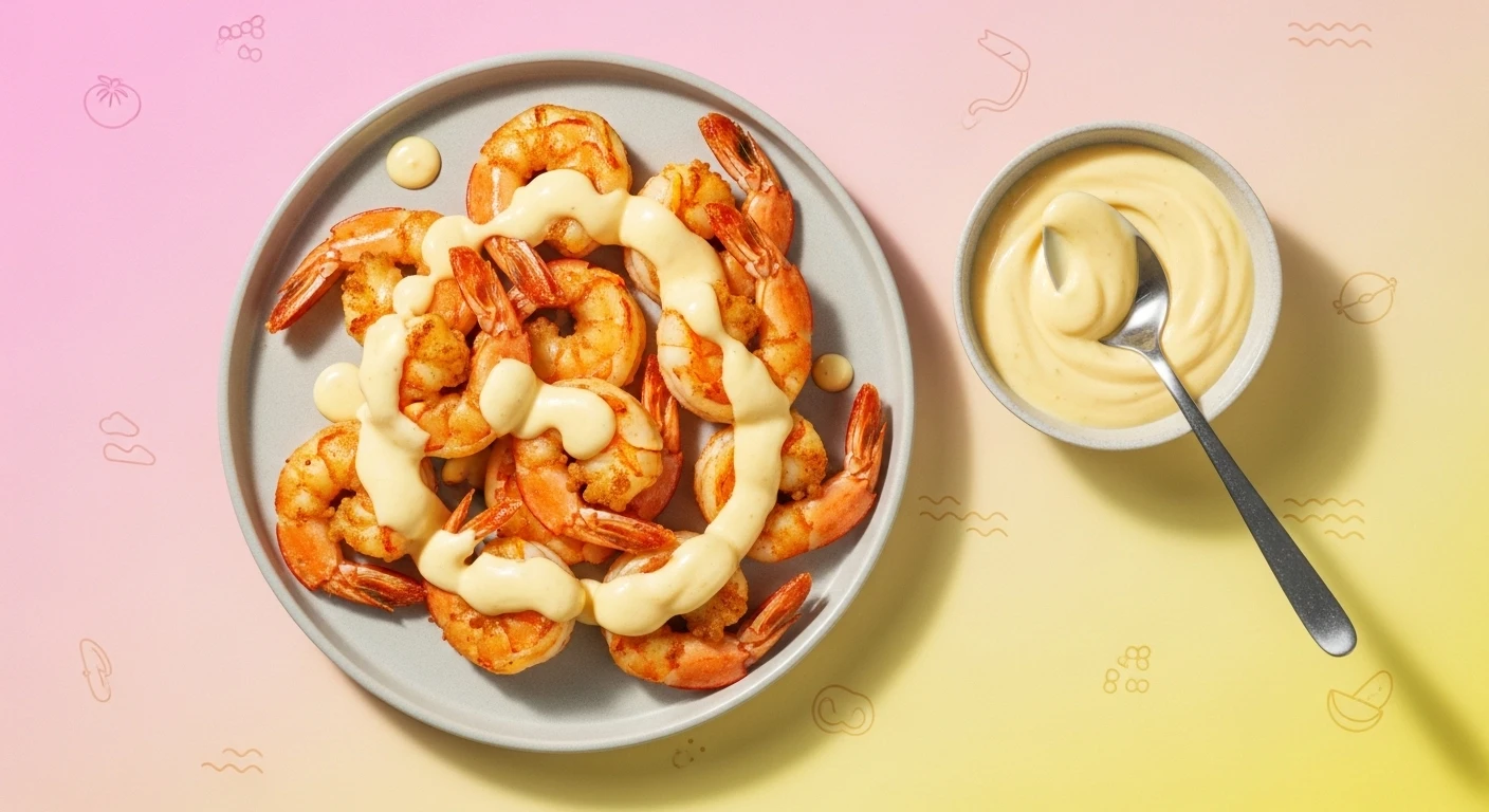 Sốt Mayo Sữa Đặc Chấm Tôm Sú Chiên Giòn