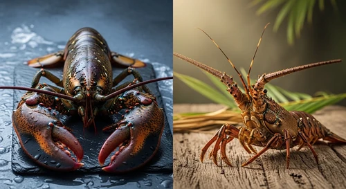 Imported Cold-Water Lobster vs. Local Tropical Rock Lobster