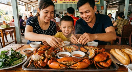 Thực hư chuyện ăn cua gạch son sinh con trai?