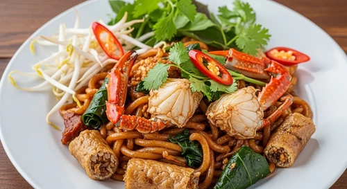 Bánh Đa Cua Hải Phòng Xào Khô