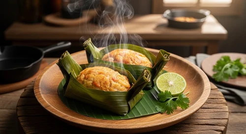 Chả Cua Bể Hấp Lá Chuối Thơm Lừng