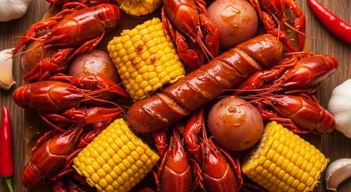 Tôm Hùm Đất (Crawfish) Sốt Cajun Cay Bùng Nổ Vị Giác Kiểu Mỹ