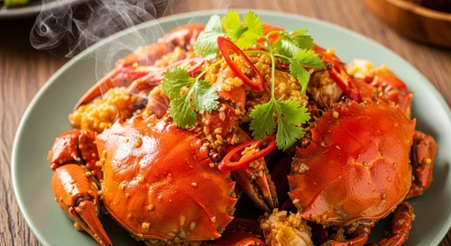 Ghẹ Xào Bơ Tỏi Cay Xé Lưỡi