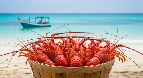 Cập Nhật Giá Tôm Hùm Bông Và Tôm Hùm Xanh Tại Đảo Bình Ba, Cam Ranh 2026