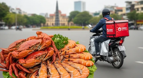 Cơn Sốt Ứng Dụng Giao Hàng Hải Sản Tươi Sống Hỏa Tốc Chỉ Trong 2 Tiếng Tại Hà Nội