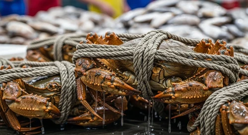 Đột Nhập Chợ Đầu Mối: Kỹ Nghệ Trói Cua 'Thần Sầu' Bằng Dây Vải Ngậm Nước