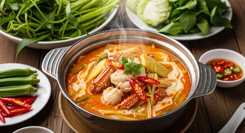 Lẩu Ghẹ Măng Chua Nước Cốt Dừa: Cay Nồng Giải Nghén Cho Mẹ Bầu