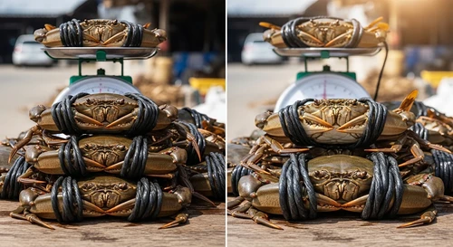The Painful Issue of Tying Crabs with Lead-Core Rubber Bands Heavier Than the Crab Itself