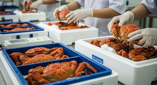 Live Ca Mau Crabs Flown First Class to Tokyo Restaurants