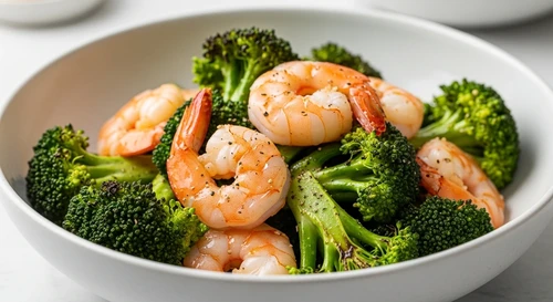 Light & Healthy Shrimp Stir-fry with Broccoli