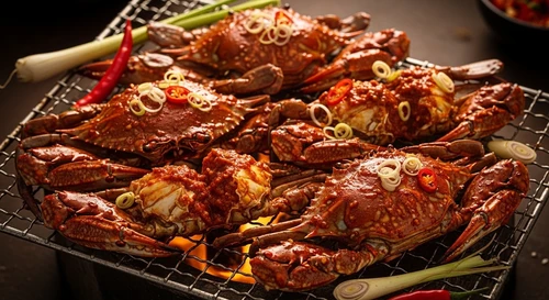 Ultra Spicy Sa Te Grilled Blue Crab