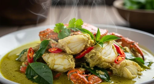 Thai Green Curry Crab Stir-fry