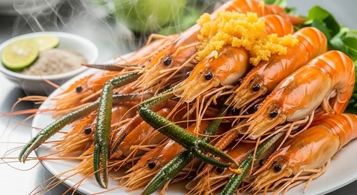 Tôm Càng Xanh Khổng Lồ Hấp Nước Dừa Chấm Muối Tiêu Chanh Thần Thánh