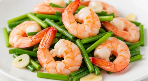 Tôm Xào Bông Hẹ Nhanh Gọn Bổ Dưỡng