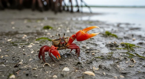 Why Are Fiddler Crab Claws Naturally Red?