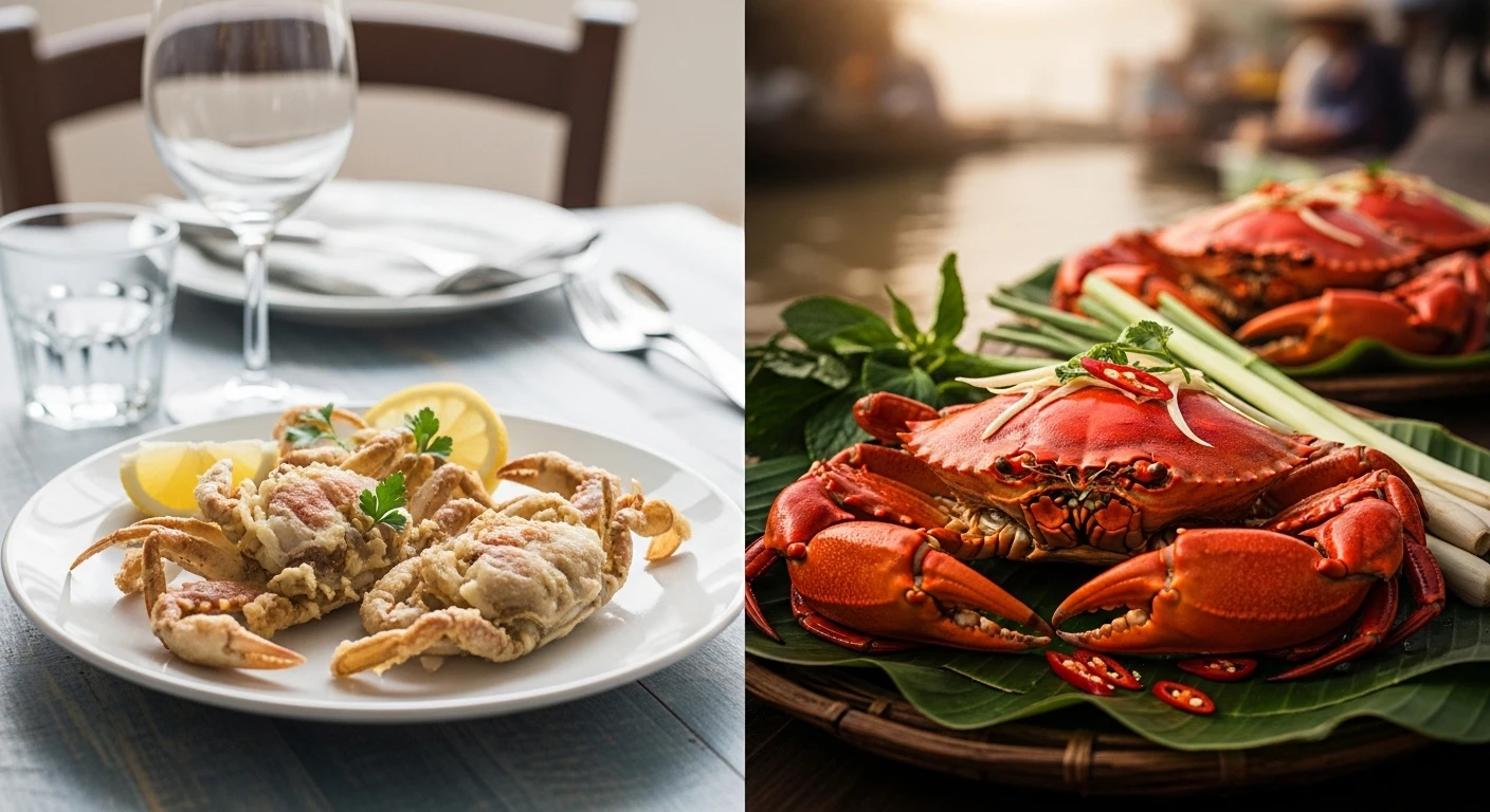 Vietnam Crab vs Italian Crab: Lagoon Elegance vs Mangrove Muscle