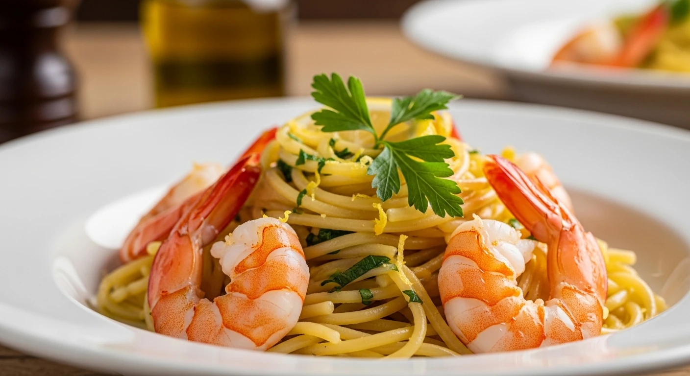 Italian Seafood Pasta with Shrimp