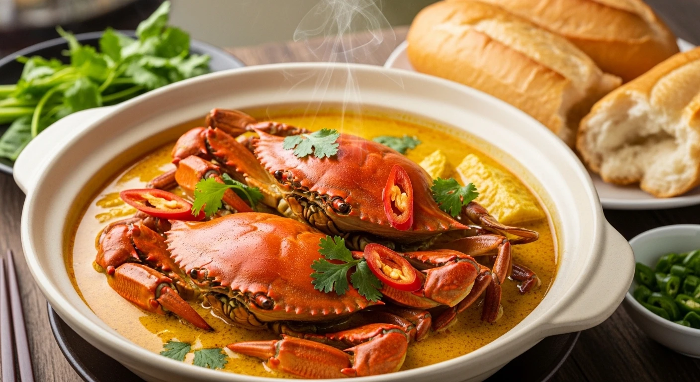 Vibrant Vietnamese Crab Curry with Coconut Milk