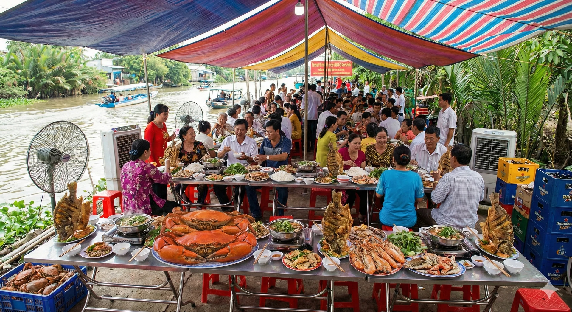 Vietnamese Wedding Feast with Crab Soup